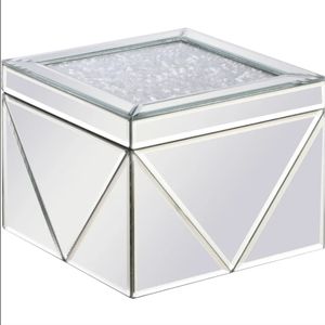 Mirrored Crystal Jewelry Box NEW